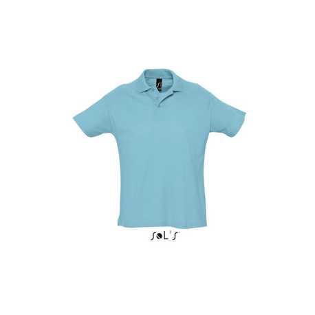Pánska polokošeľa (SOL'S SUMMER II MEN'S POLO SHIRT) > modrá (atoll) > S