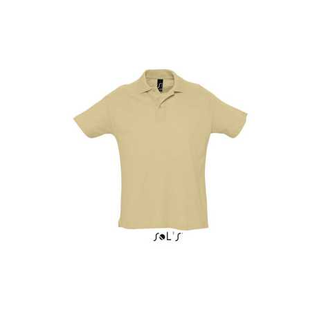 Pánska polokošeľa (SOL'S SUMMER II MEN'S POLO SHIRT) > hnedá (sand) > S