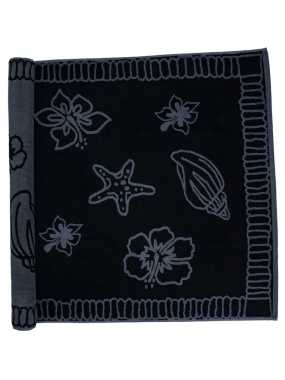 Osuška (THE ONE Beach Towel Hawaii) > čierna / šedá (anthracite) > 90 x 190 cm