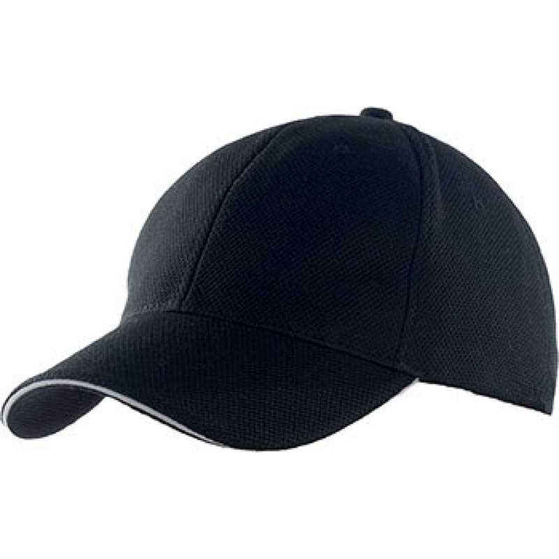 Unisex šiltovka (KARIBAN SPORTS CAP) > čierna / šedá