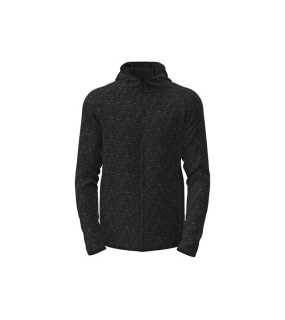 Pánska mikina (Stedman Lux Hooded Knit Fleece Jacket) > čierna (opal heather) > L