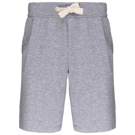 Pánske krátke nohavice (KARIBAN FLEECE SHORTS) > šedá (oxford) > M