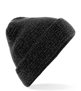 Unisex čiapka (Beechfield Reflective Beanie) > čierna