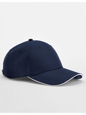 Unisex šiltovka (Beechfield Team Sports-Tech Cap) > modrá (french navy) / biela