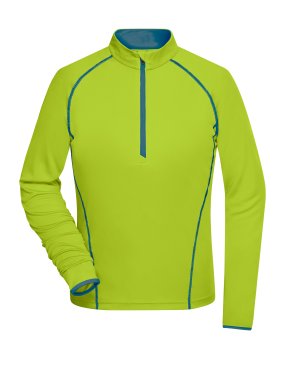 Dámske tričko(JN Ladies Sportsshirt Longsleeve)>žltá (bright) / modrá (bright)>XL