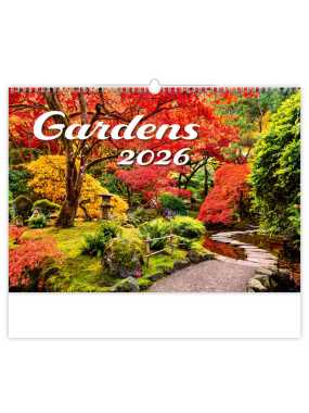 Nástenný kalendár (Gardens 2026) - 45 x 38,5 cm