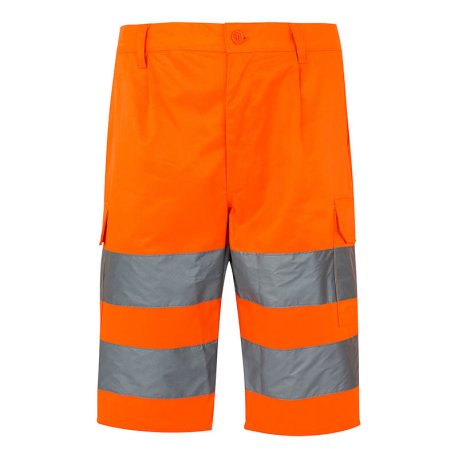 Pánske krátke nohavice (VELILLA HV SHORTS) > oranžová (hi-vis) > 2XL