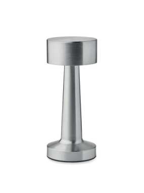 Nabíjateľná kovová stolová lampa > strieborná (matná)