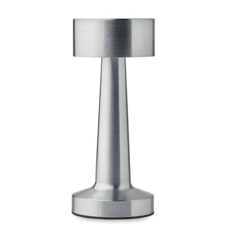 Nabíjateľná kovová stolová lampa > strieborná (matná)