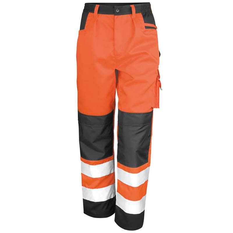 Unisex pracovné nohavice (RESULT SAFETY CARGO TROUSER)>oranžová (fluorescent)>44R