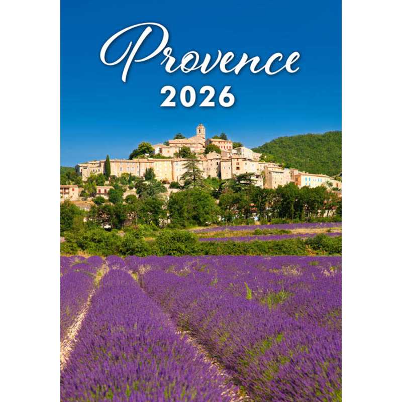Nástenný kalendár (Provence 2026) - 31,5 x 52 cm