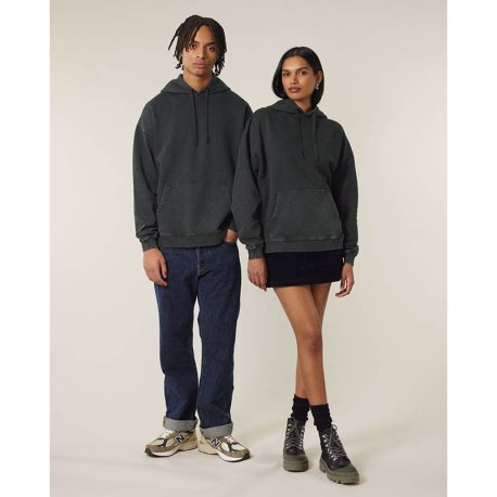 Unisex mikina (STANLEY\STELLA Slammer 2.0 vintage) > čierna (g. dyed rock) > M