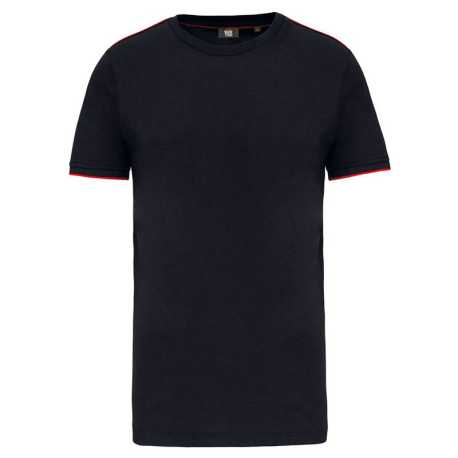 Pánske tričko (Designed To Work MEN'S SHORT-SLEEVED DAYTODAY T-SHIRT)>čierna / červená>L