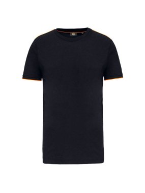 Pánske tričko (Designed To Work MEN'S SHORT-SLEEVED DAYTODAY T-SHIRT)>čierna/oranžová>3XL