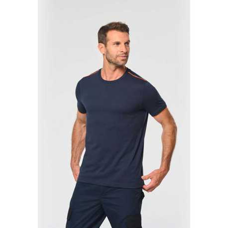 Pánske tričko (Designed To Work MEN'S SHORT-SLEEVED DAYTODAY T-SHIRT)>čierna / červená>L