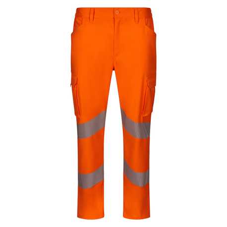 Pánske nohavice (VELILLA HV Stretch trousers RS) > oranžová (hi-vis) > M