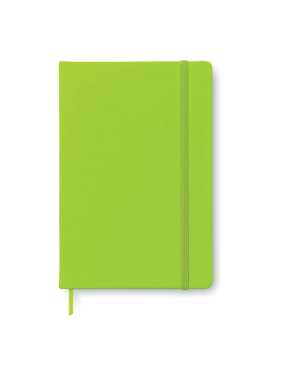 A5 poznámkový blok s gumičkou > limetková