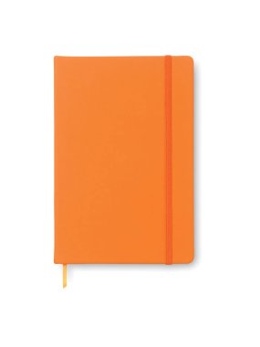 A5 poznámkový blok s gumičkou > oranžová