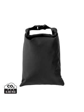 Snackstrap AWARE™ RPET– skladateľná desiatová taška 30x20CM > čierna