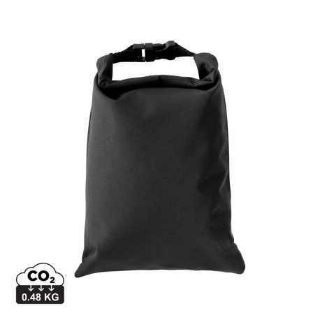 Snackstrap AWARE™ RPET– skladateľná desiatová taška 30x20CM > čierna