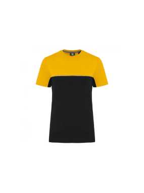 Unisex tričko (UNISEX ECO-FRIENDLY SHORT SLEEVE TWO-TONE T-SHIRT) > čierna / žltá > 4XL