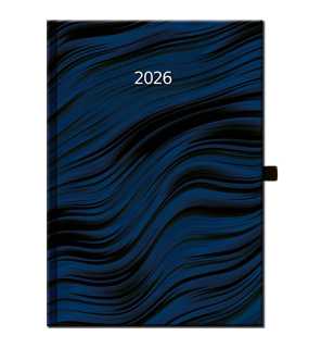 Diár (Jumbo 2026) - 21 x 29,7 cm > modrá / čierna > denný A4