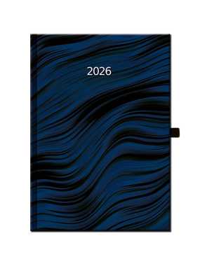 Diár (Jumbo 2026) - 21 x 29,7 cm > modrá / čierna > denný A4