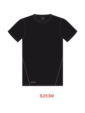 Pánske tričko (SPIRO MENS QUICK-DRY SHORT SLEEVE T-SHIRT) > čierna > L