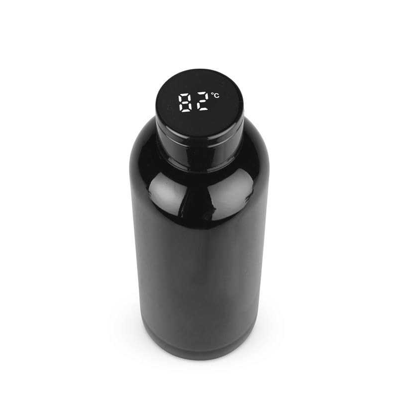 Termoska s teplomerom 500 ml > čierna