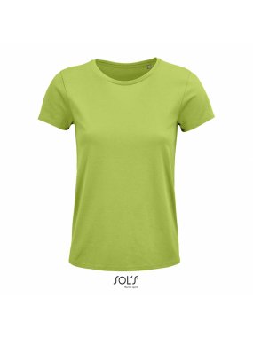 Dámske tričko(SOL'S CRUSADER WOMEN - ROUND-NECK FITTED JERSEY T-SHIRT)>zelená(apple)>2XL