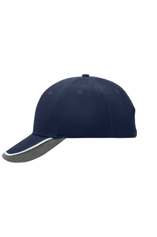6 panelová šiltovka (MB Half-Pipe Sandwich Cap)>modrá (navy) / biela / šedá (light)