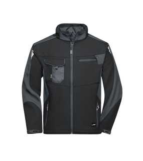 Dámska softshell bunda(J&N SOFTSHELL JACKET) > čierna / šedá (carbon) > L