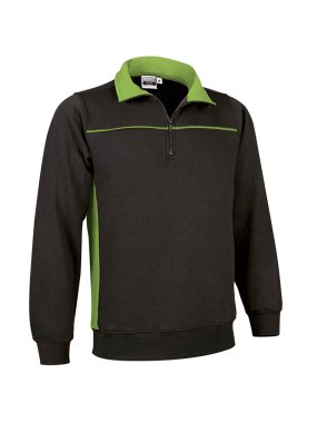 Unisex mikina (THUNDER) > čierna (zelená apple) > XL