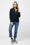 Micro fleece bunda na zips Iqoniq Talung z rec. polyesteru > čierna > 4XL