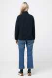 Micro fleece bunda na zips Iqoniq Talung z rec. polyesteru > čierna > 4XL
