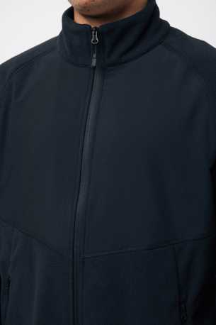 Micro fleece bunda na zips Iqoniq Talung z rec. polyesteru > čierna > 4XL