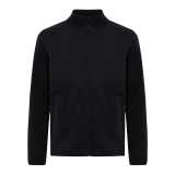 Micro fleece bunda na zips Iqoniq Talung z rec. polyesteru > čierna > 4XL