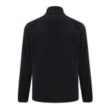 Micro fleece bunda na zips Iqoniq Talung z rec. polyesteru > čierna > 4XL