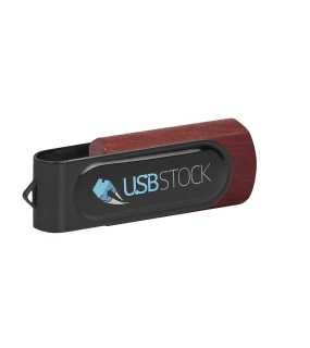 USB flash pamäť 2.0 > červená (mahogany) / čierna > 32GB