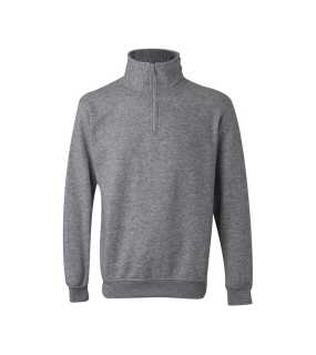 Pánska mikina (VELILLA QUARTER ZIP SWEATSHIRT) > šedá (heather) > S