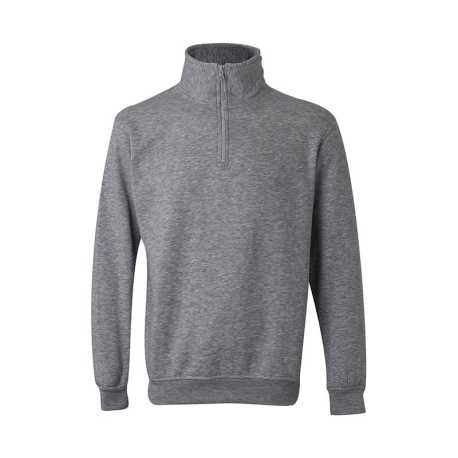Pánska mikina (VELILLA QUARTER ZIP SWEATSHIRT) > šedá (heather) > 3XL