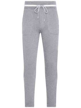Pánske tepláky(JN Mens Jog-Pants) > šedá (heather) / biela > L