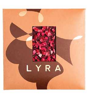 Horká čokoláda s posypom jahoda a brusnica. 16x16 cm, 80 g