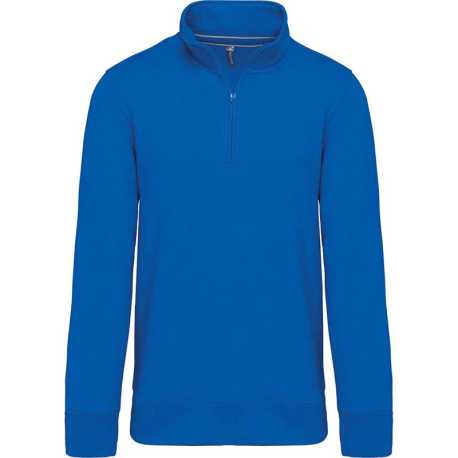 Pánska mikina (Kariban ZIPPED NECK SWEATSHIRT) > modrá (light royal) > 4XL