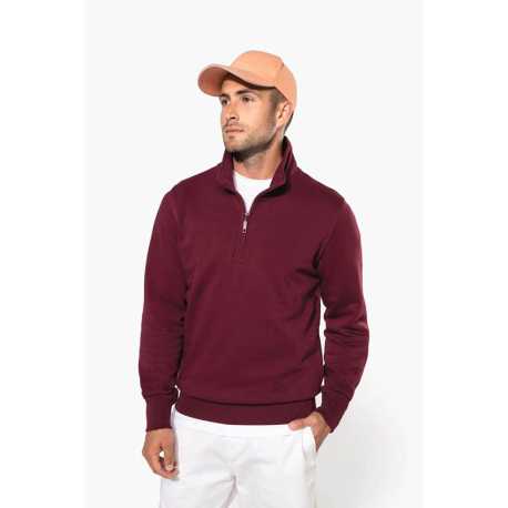 Pánska mikina (Kariban ZIPPED NECK SWEATSHIRT) > modrá (light royal) > 4XL