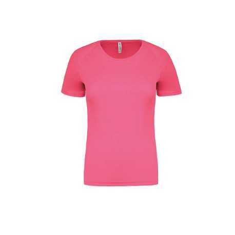 Dámske tričko (PROACT LADIES SHORT SLEEVE T-SHIRT) > ružová (fluorescent) > S