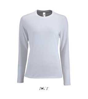 Dámske tričko (SOL'S IMPERIAL LSL WOMEN - LONG-SLEEVE T-SHIRT) > biela > M