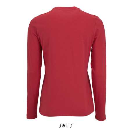 Dámske tričko (SOL'S IMPERIAL LSL WOMEN - LONG-SLEEVE T-SHIRT) > červená > S