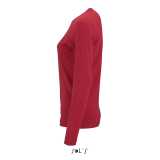 Dámske tričko (SOL'S IMPERIAL LSL WOMEN - LONG-SLEEVE T-SHIRT) > červená > S