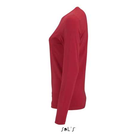 Dámske tričko (SOL'S IMPERIAL LSL WOMEN - LONG-SLEEVE T-SHIRT) > červená > S